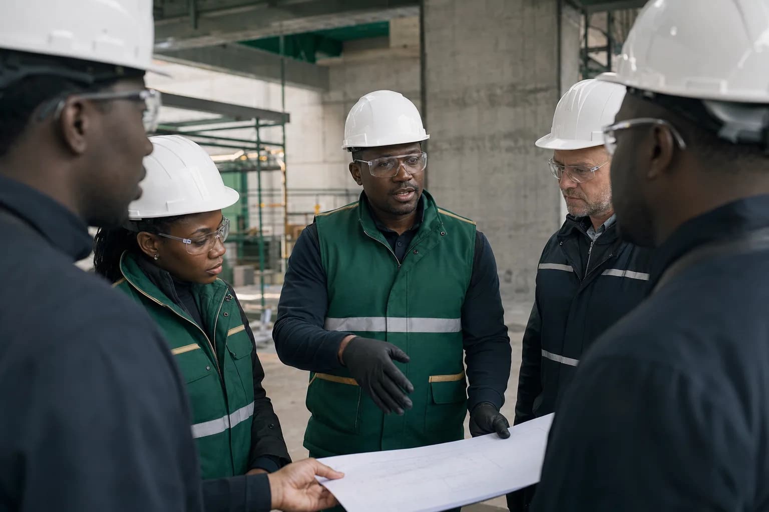 On-site safety professional at work