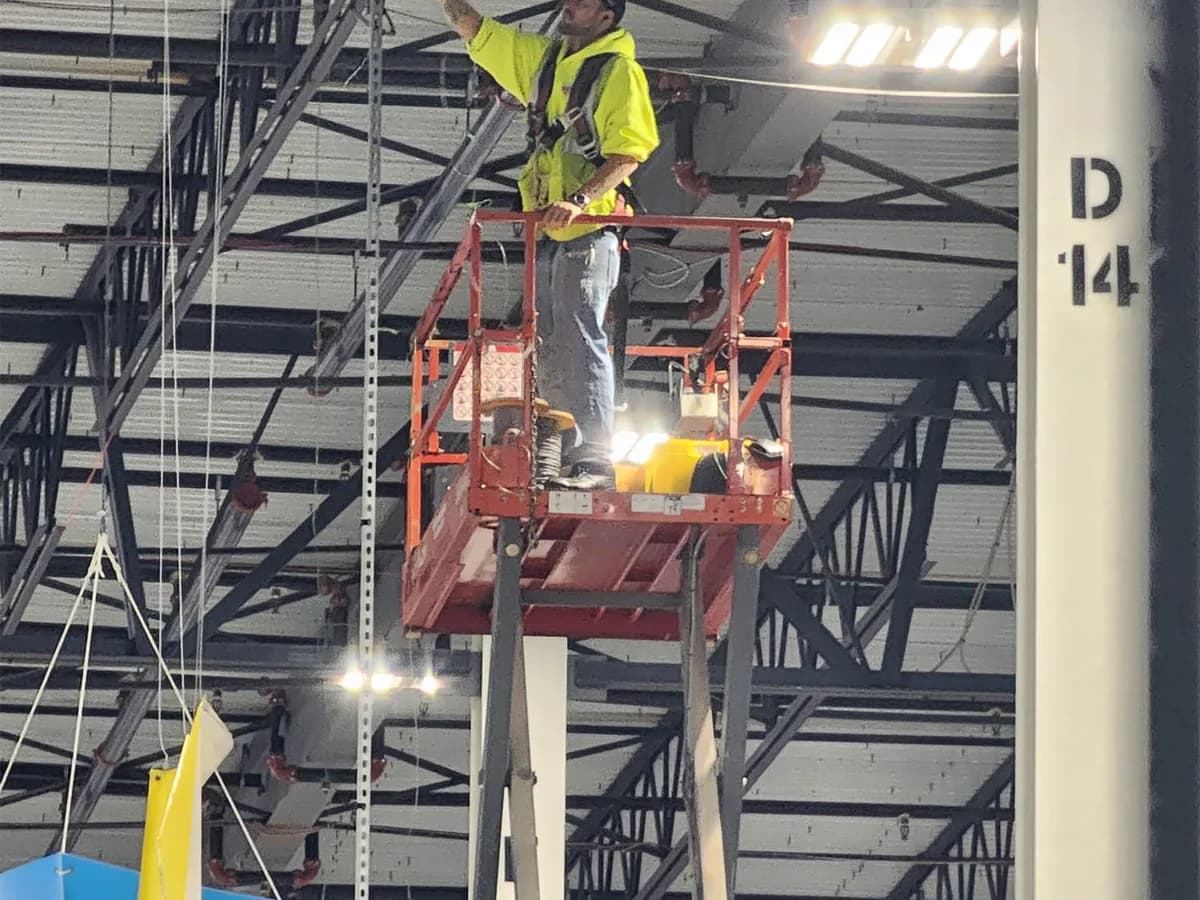 Worksite safety observation during a field review